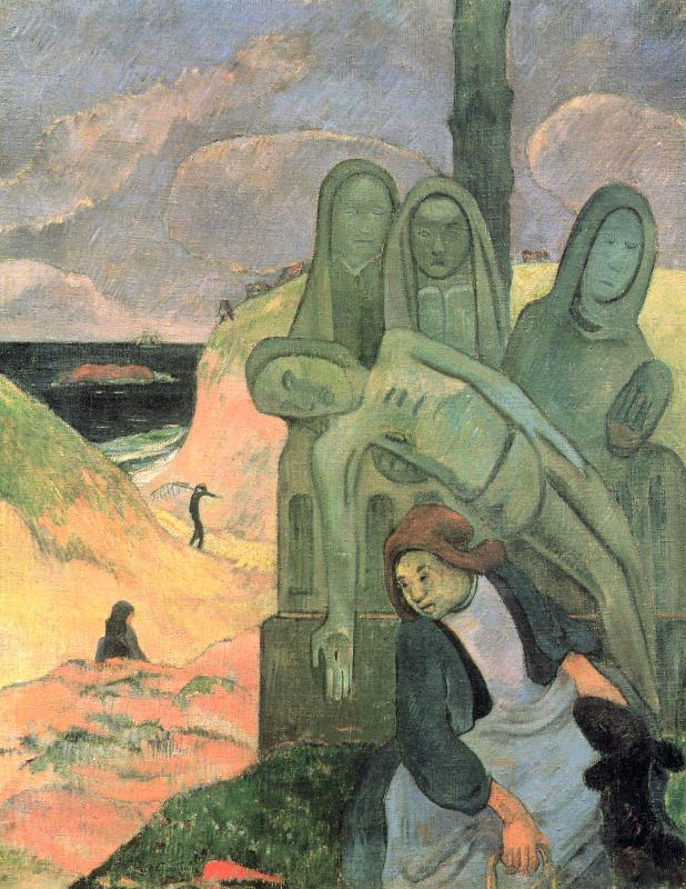 Paul Gauguin The Green Christ oil painting image